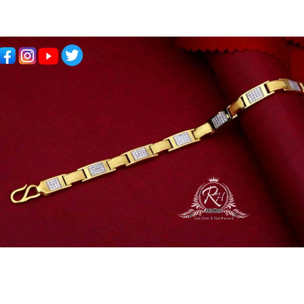 22 carat gold classical gents bracelet RH-GB425