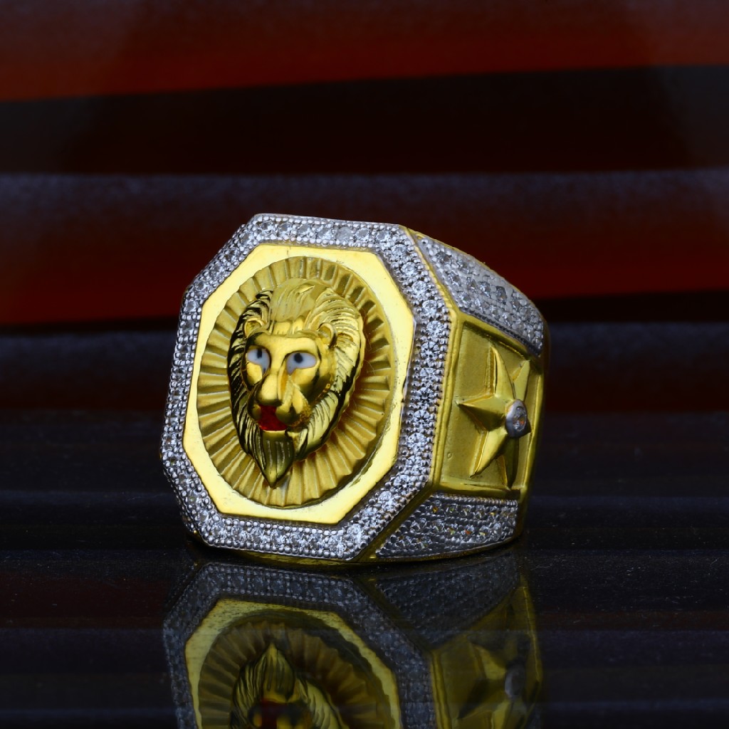 Buy Quality Mens Lion King Design Exclusive 916 Gold Ring Mhr06 In Ahmedabad