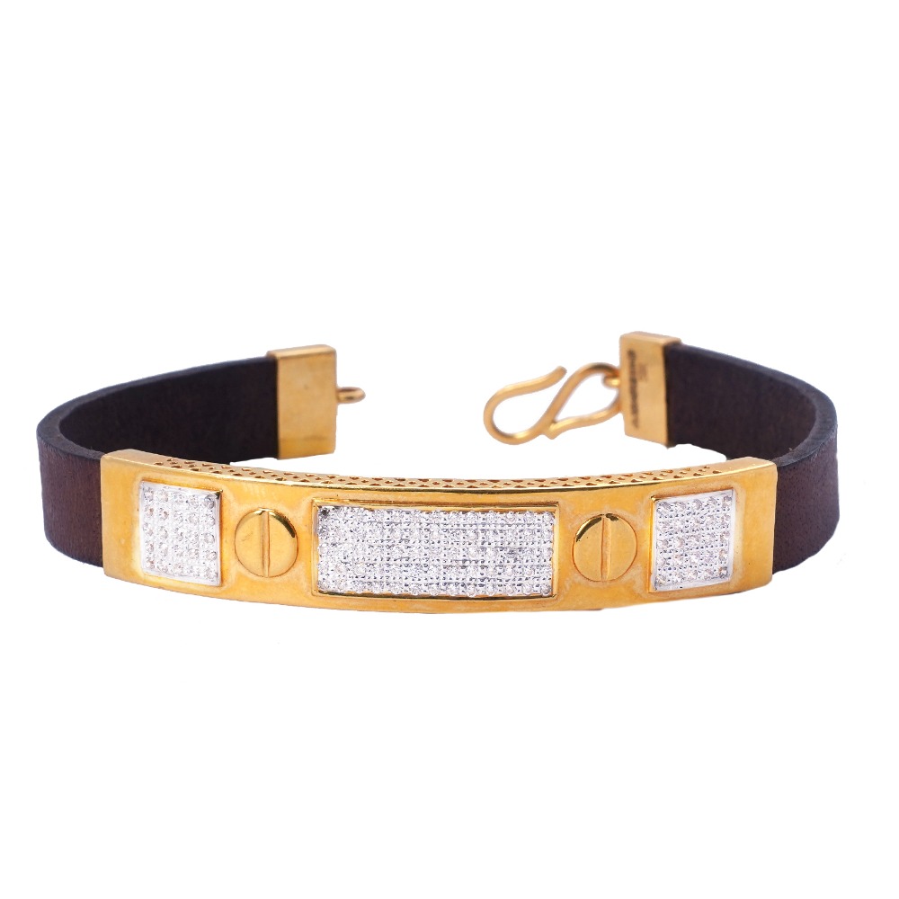 22K Gold Designer Bracelet For Men