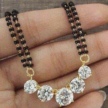 18 KT fancy Solitaire mangalsutra for ladies MSG1009