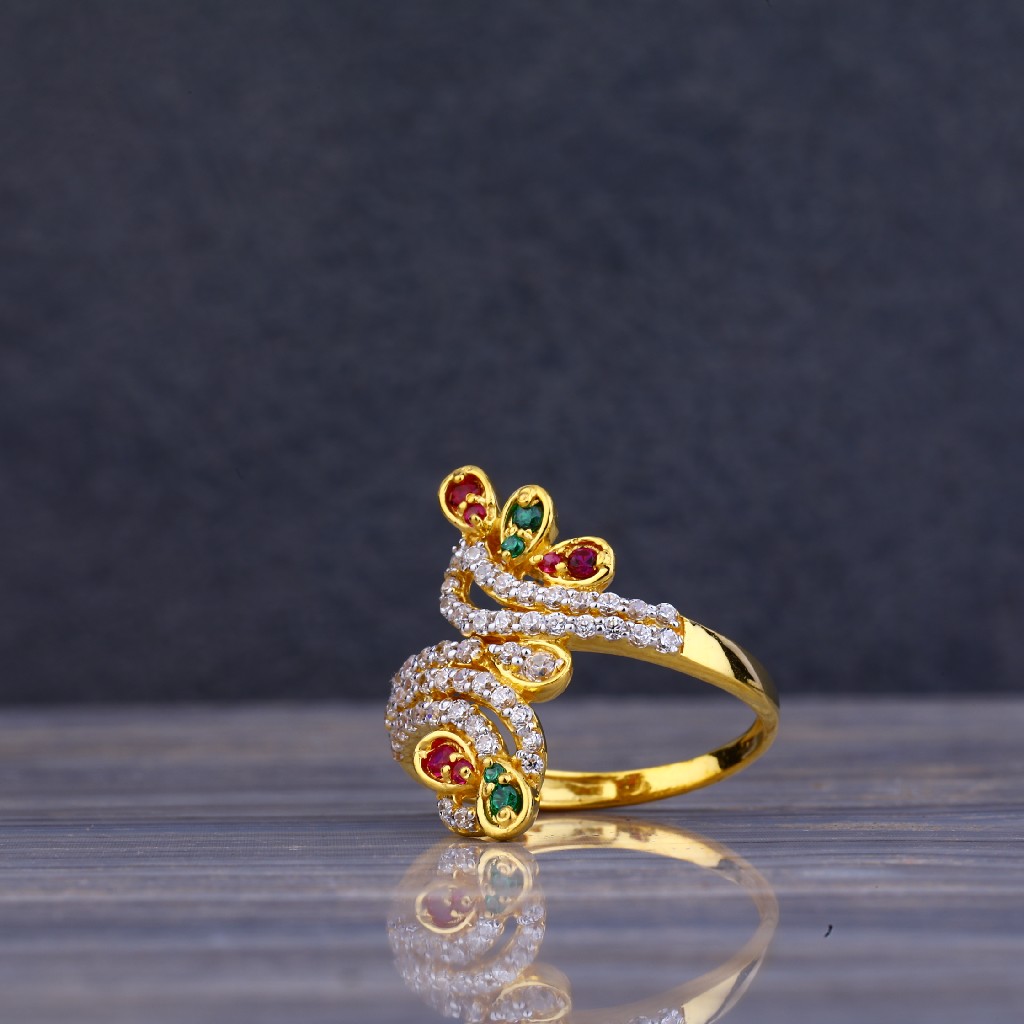 916 Gold Cz Exclusive Ring LLR77