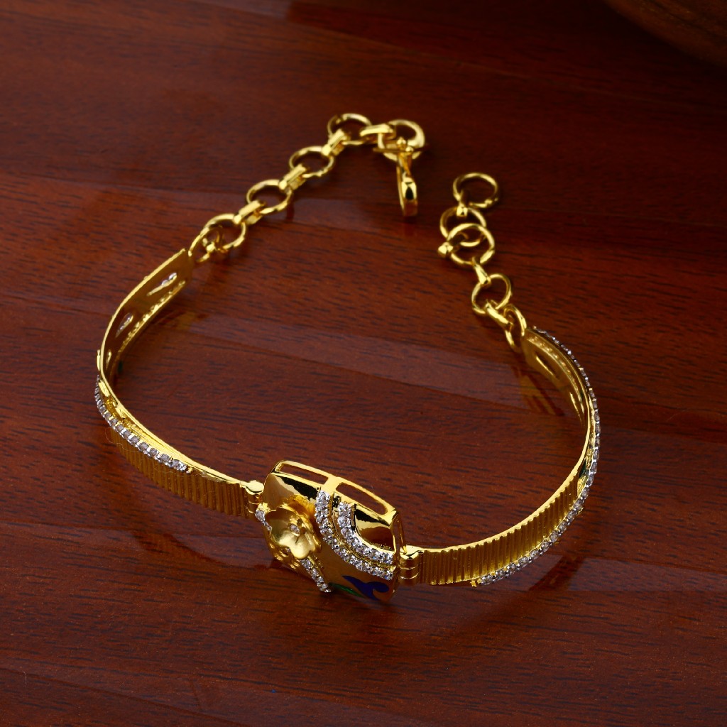 Ladies Gold Kada Bracelet-LKB33