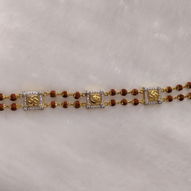 916 Gold Gent's Rudraksh Bracelet