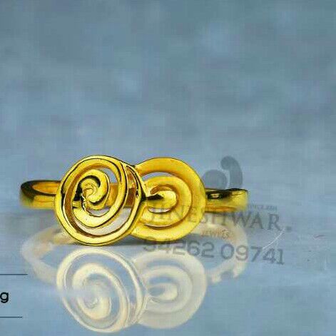 916 Simple Gold Casting ladies Ring LRG -0618
