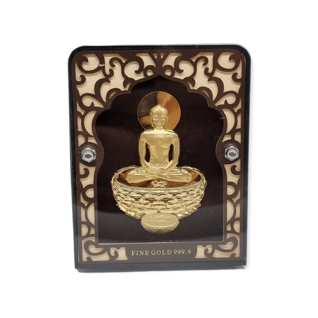 24 carat gold lord gautam buddha frame