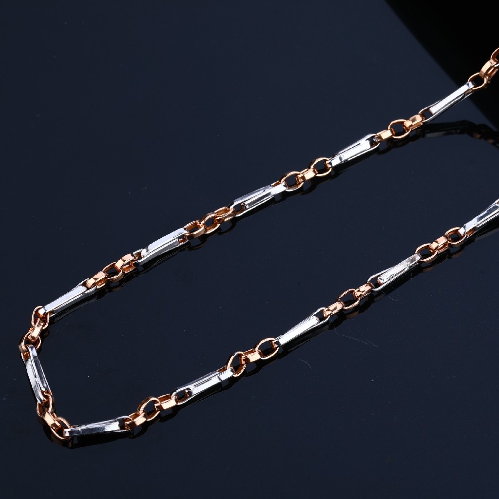 18K Daily Wear Exclusive Rose Gold Mens Chain-RMC17