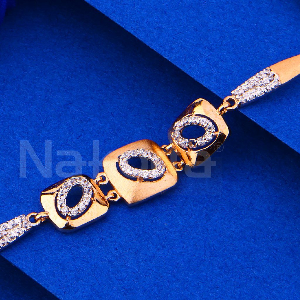 750 Rose Gold Ladies Bracelet RLB110