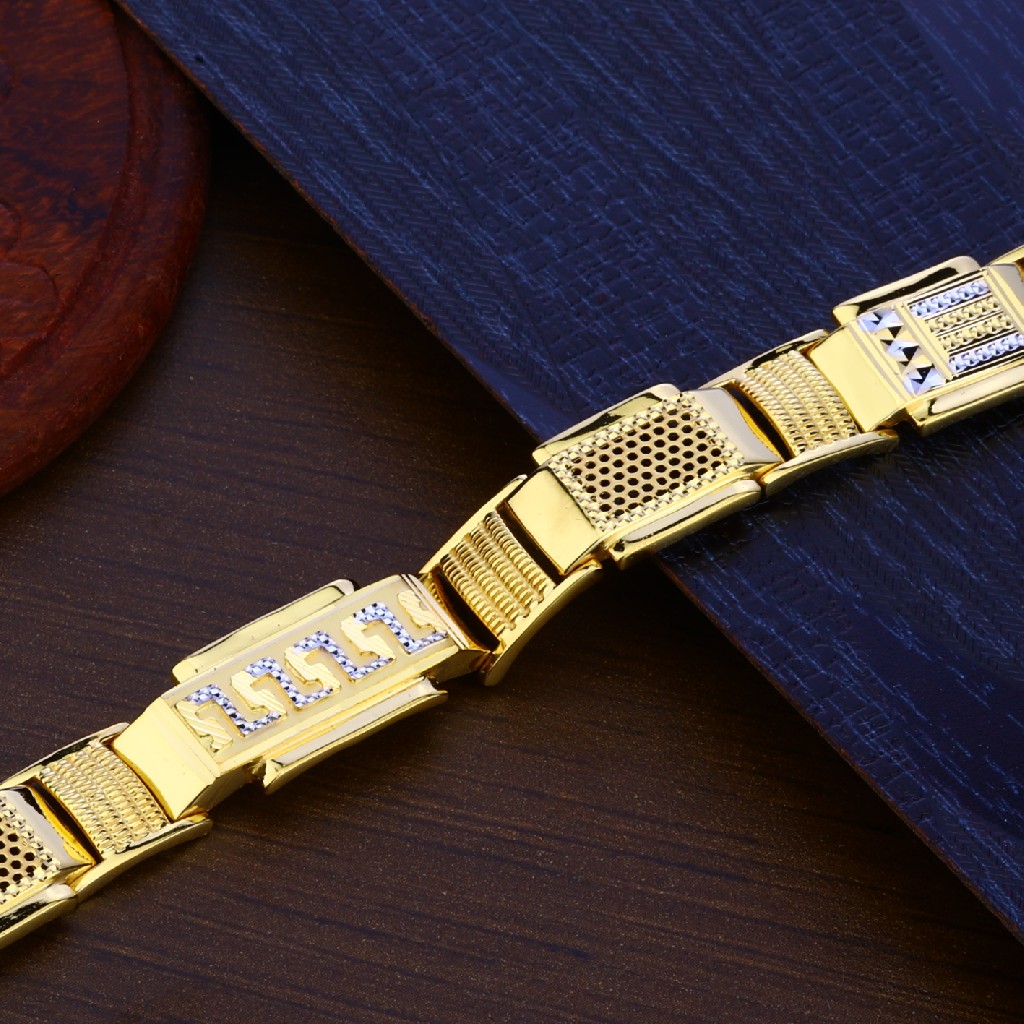 Mens Plain Gold Bracelet-MPB94