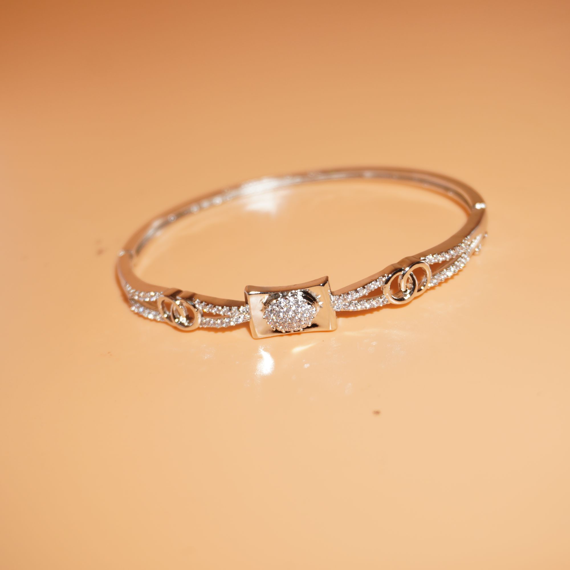 925 Silver Beautiful Diamond Kada 121R146