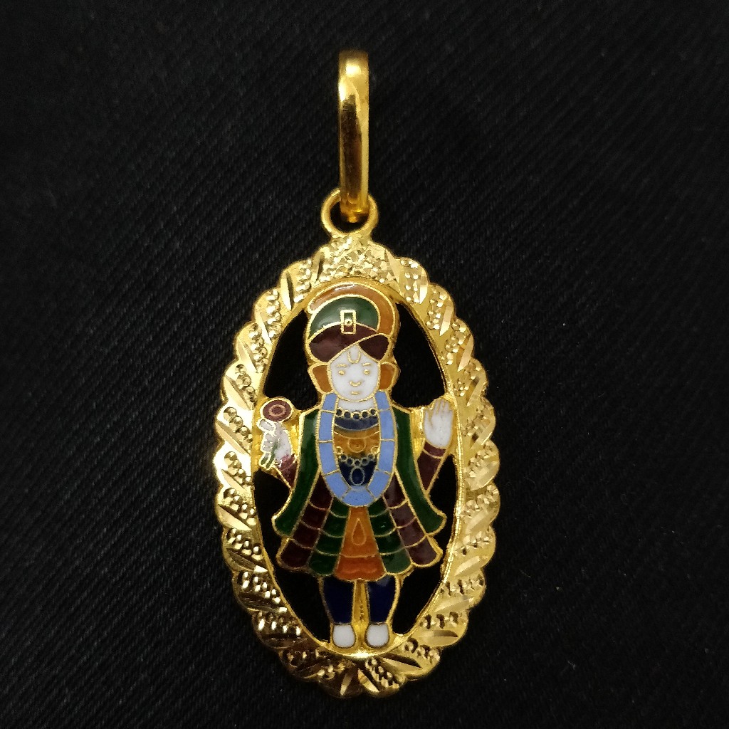 916 Gold Gent's Fancy Ghanshyam Maharaj Pendant