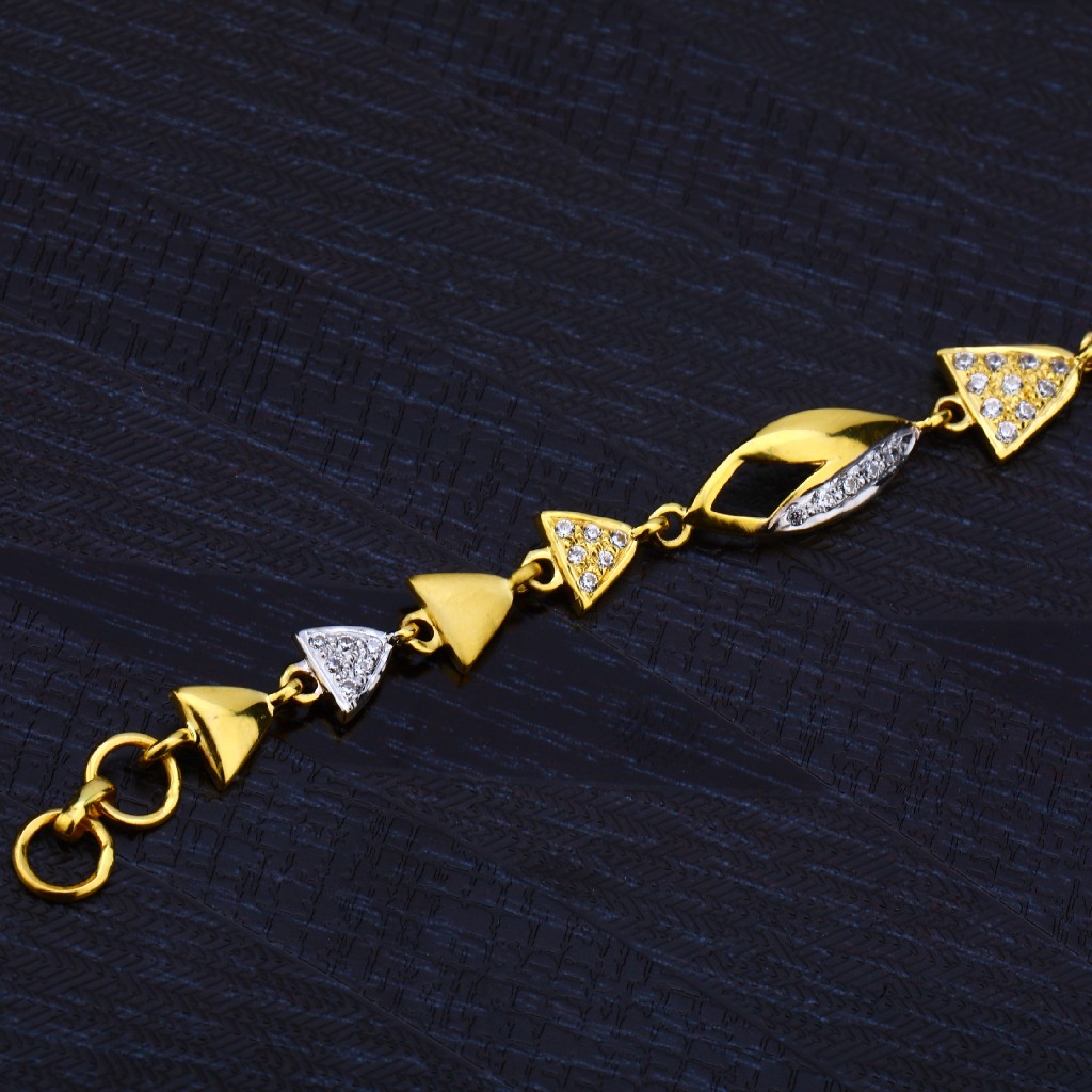 Ladies 916 Gold Diamond Bracelet-LB137