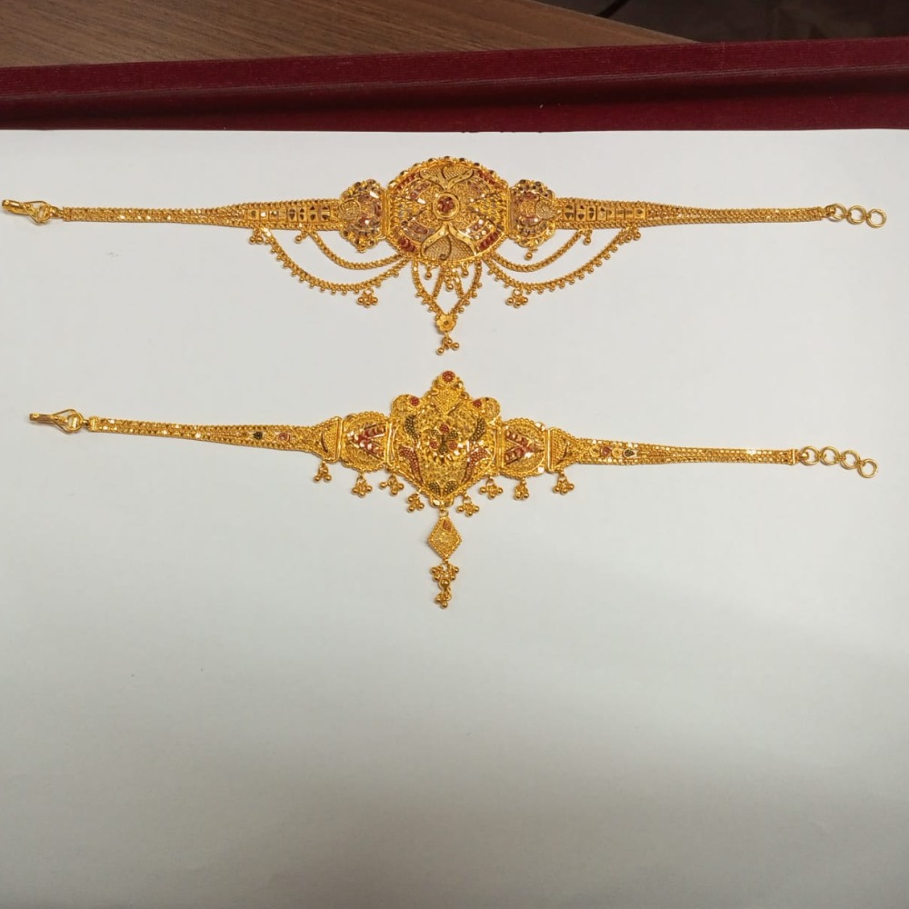 916 Gold Designer Kalkatti Design Bajubandh