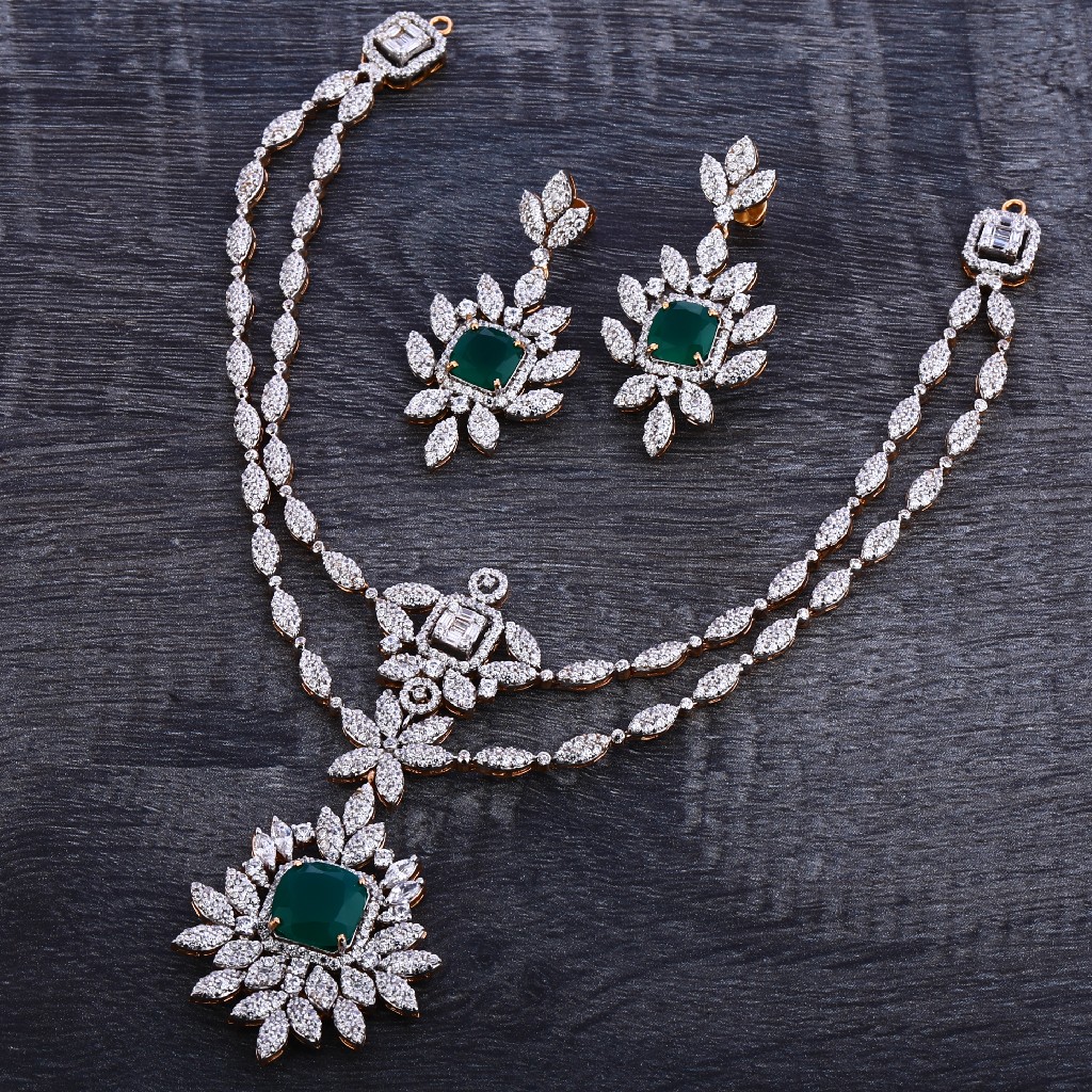 750 Rose Gold Classic Necklace Set RN123