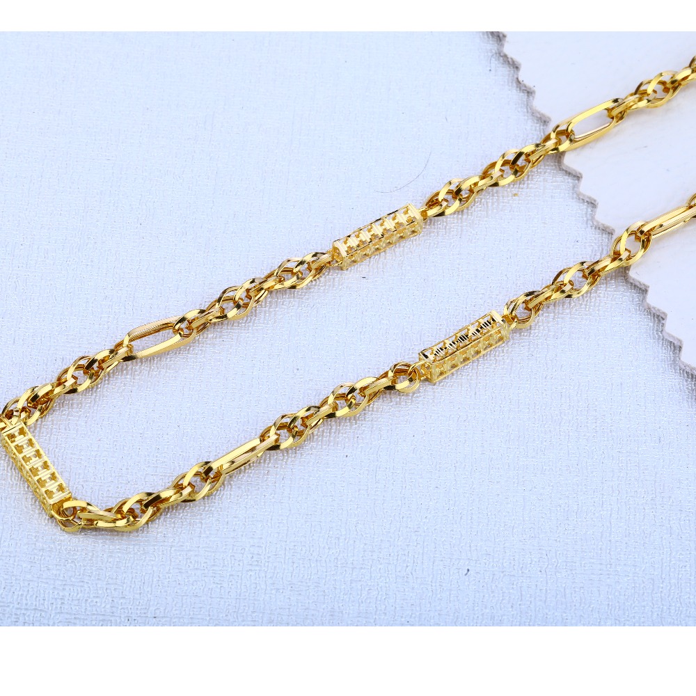 Buy quality 22ct Gold Stylish Choco Chain MCH119 in Ahmedabad