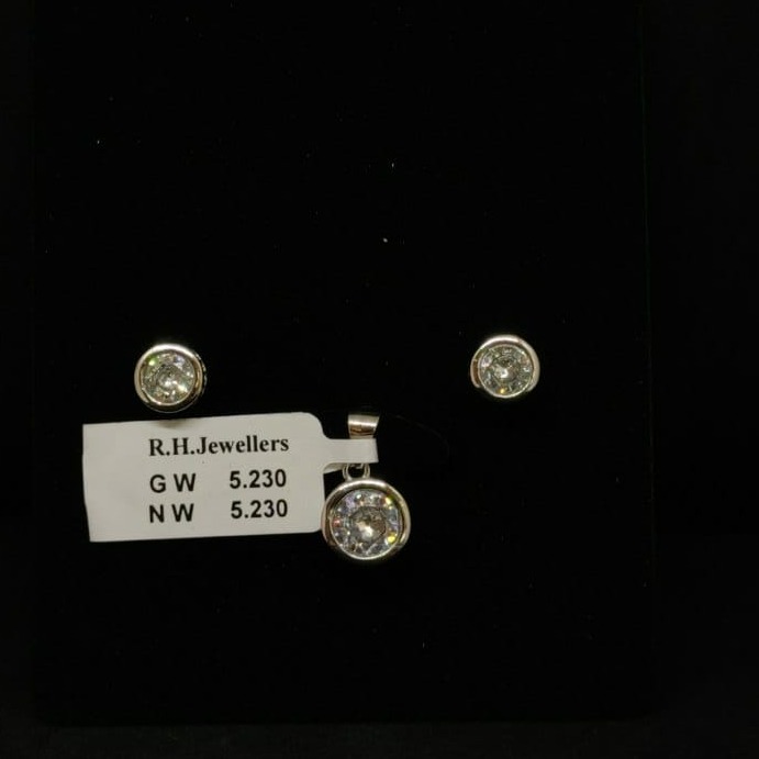 92.5 silver fancy ladies pendants set RH-PS838