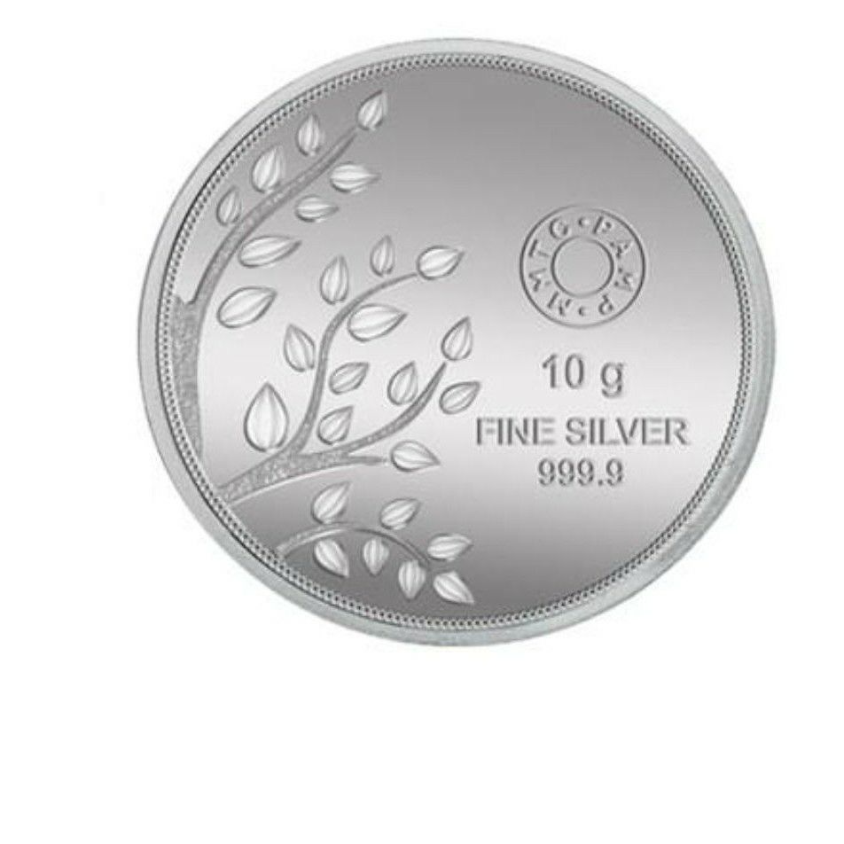 Mmtc 999 Pure Silver Banyan Tree Coin 10gm