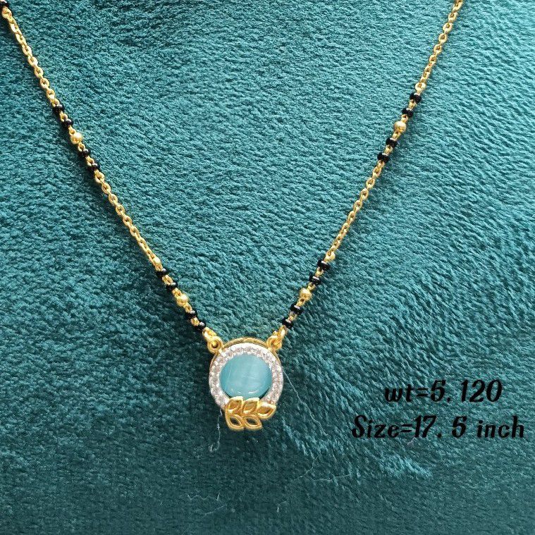 22crt Mangalsutra Dokiya Gold