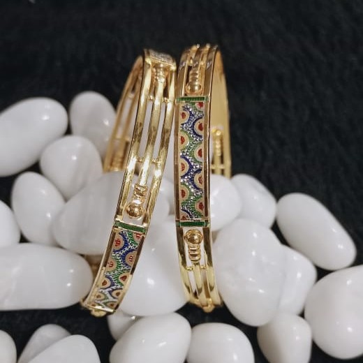 916 Gold Modern Kadli Bangle