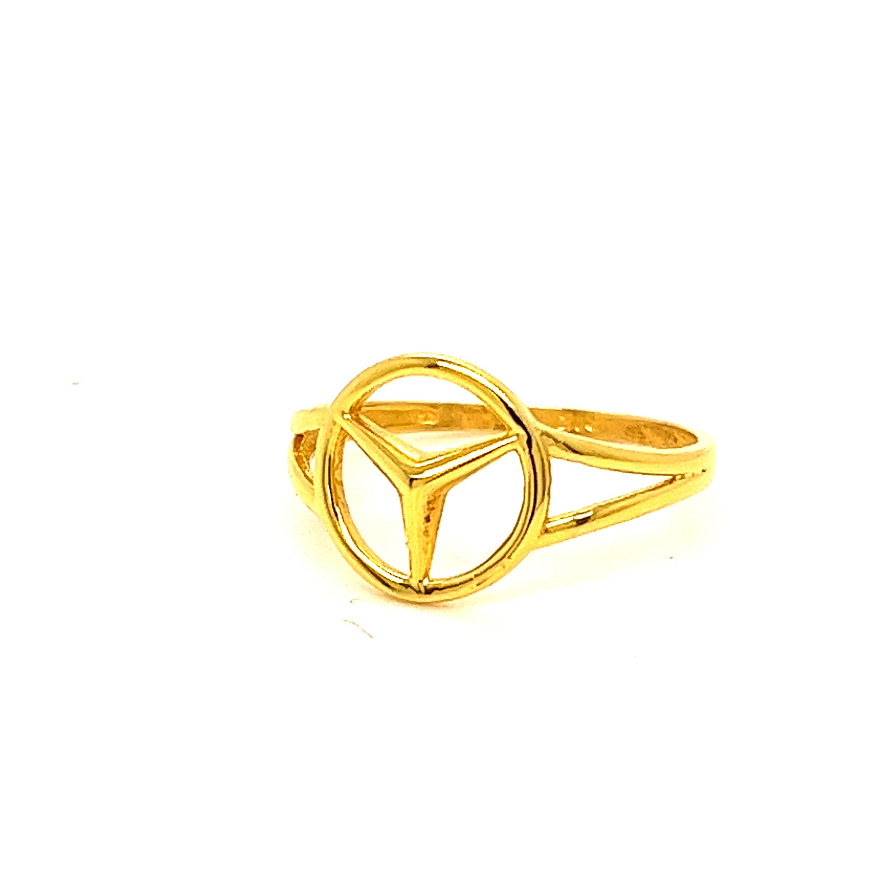 14kt, 18kt, 22kt Real Yellow Gold Round Signet Ring, Fine Jewelry Hallmark  Stamped Handmade Bold Mercedes Round Signet Ring for Men - Etsy
