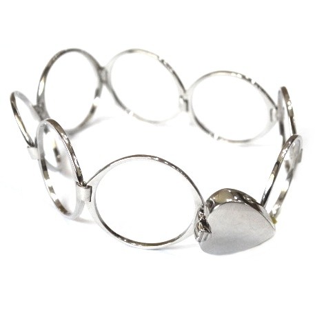 925 Sterling Silver Heart Shape Ring MGA - SR0079
