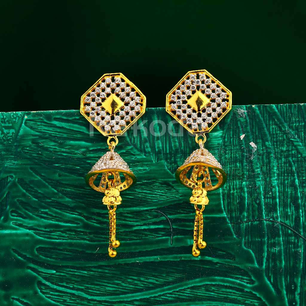 916 Gold Ladies Fancy Jhummar Earring LJE381