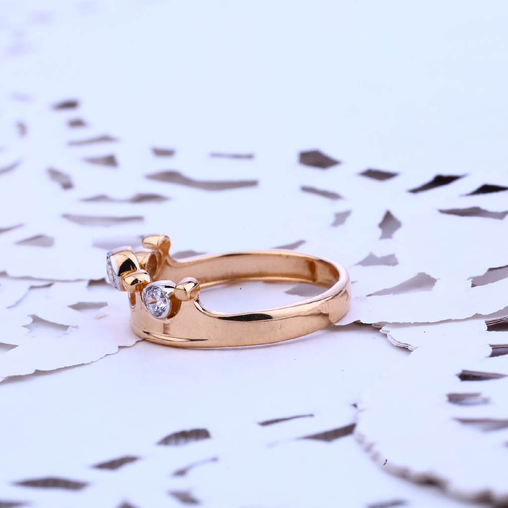 Ladies Rose Gold 18K Ring-RLR100