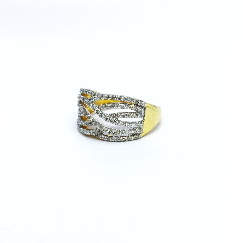 DESIGNING FANCY GOLD REAL DIAMOND RING
