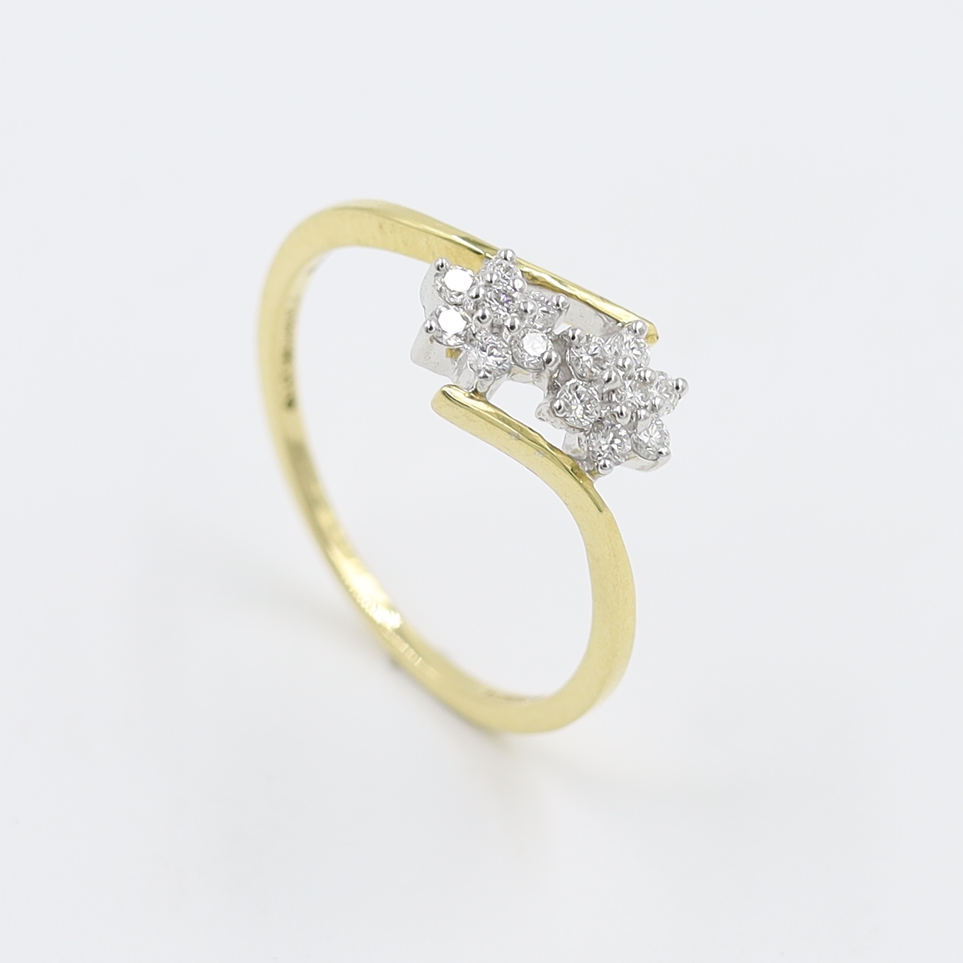 14kt Yellow Gold Natural Diamond Delicate Ring