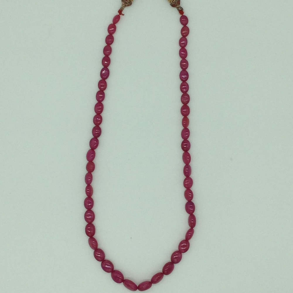 Natural red ruby oval aweja 1 layers necklace jsr0127