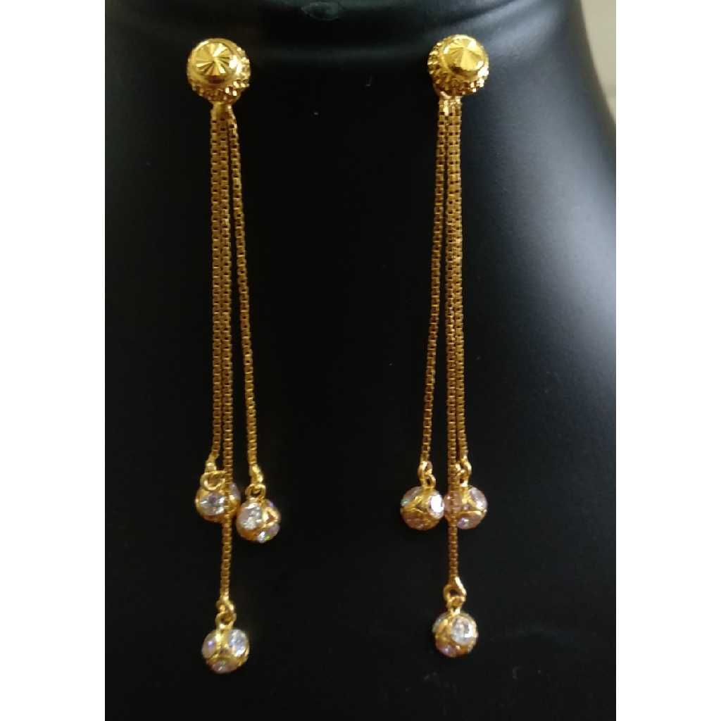 Latest Beautiful gold plated sui dhaga Earrings For Women And Girls
