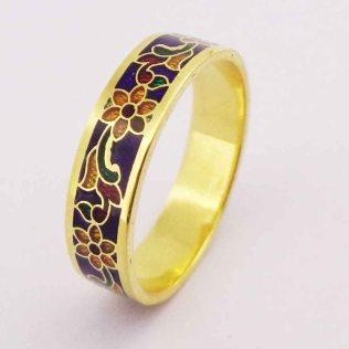 Meenakari on sale gold rings