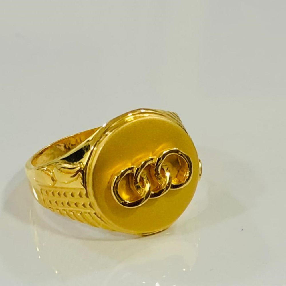Gold Engagement Gents Ring