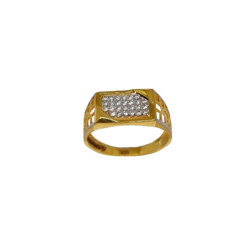 22K Gold Designer Gents Ring MGA - GRG0243