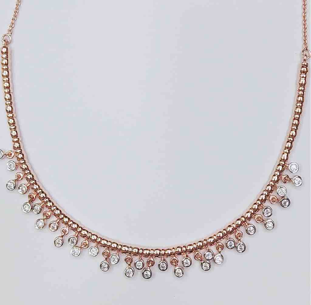 925 silver Rosegold plated Necklace