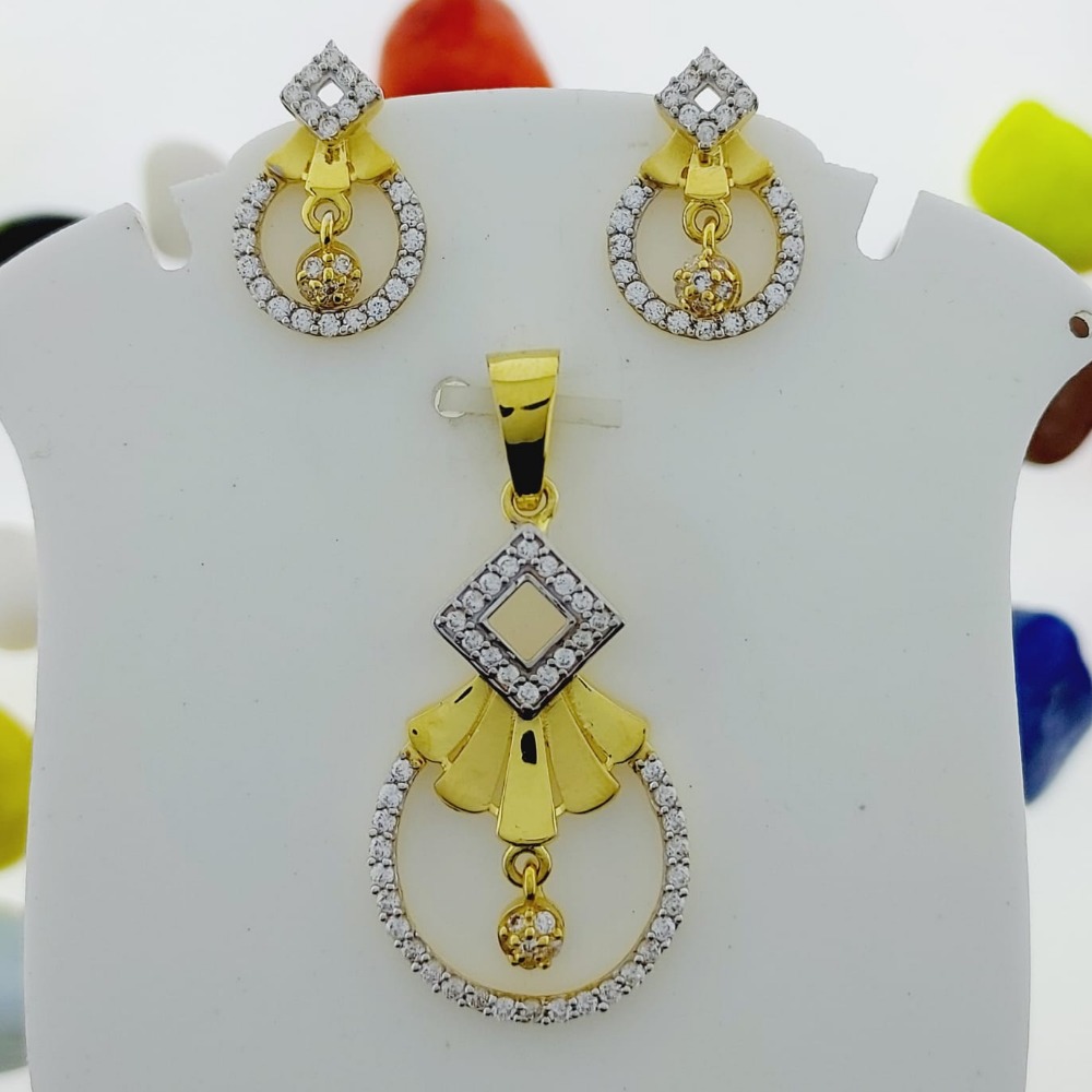 22 carat gold ladies pendants set RH-PS857