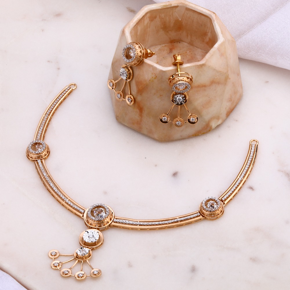 18KT Rose gold necklace