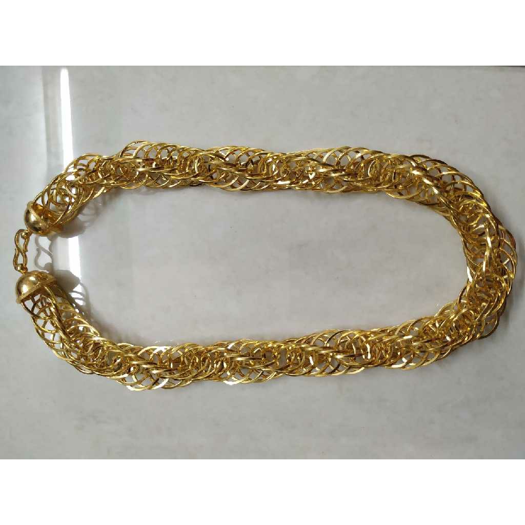 Buy quality 22KT Gold Handmade Rajwadi Thick Gents Chain in Ahmedabad