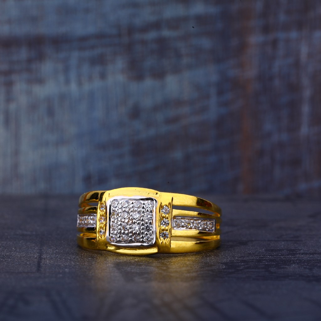 916 Gold cz Ring MR518