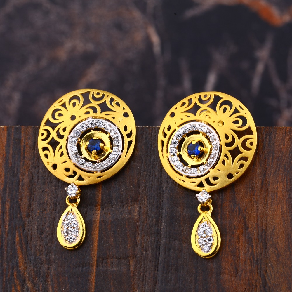 gold earring designs indian daily wear jewelry | Simple Light Weight #Gold # Earring Design | Gold earrings designs, Gold earrings indian, Silver  wedding jewelry