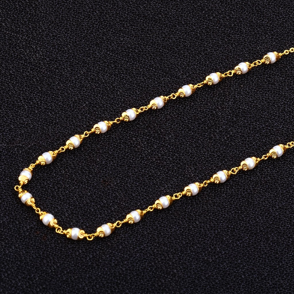Ladies Delicate 22K Gold MotiMala-AC144
