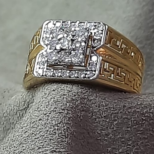 916 Gold diamond  Modern Ring Design For Men's SDJ-R001