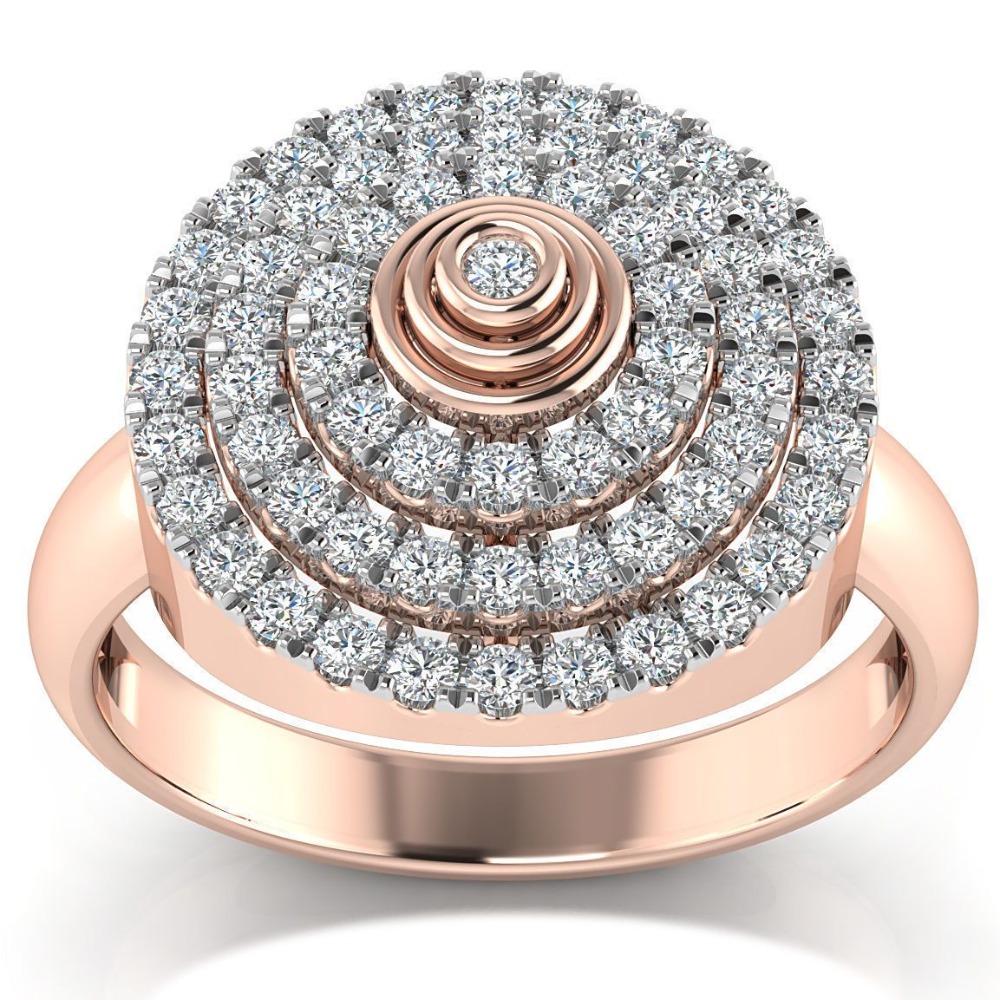 Real Diamond Rose Gold Ring