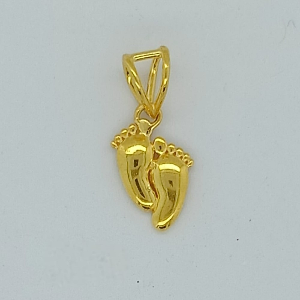 22k Gold Unique Plain Pendant