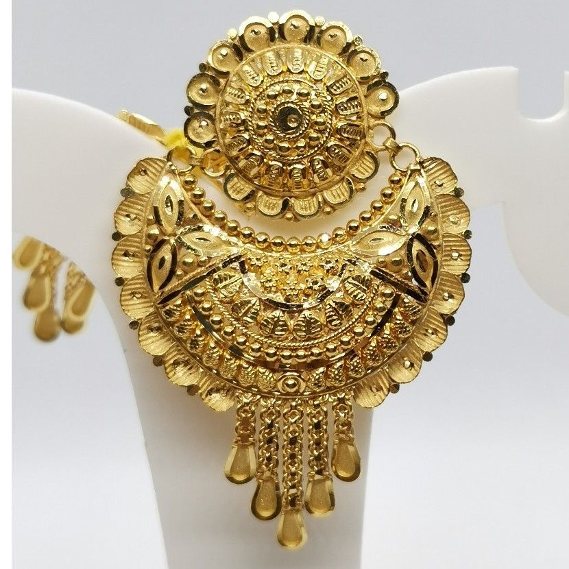 22k Earring Engraved