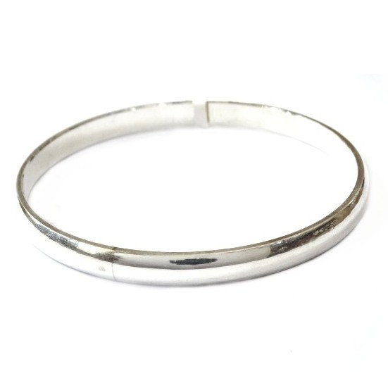 925 Sterling Silver Gents Kada Bracelet MGA - KRS0110