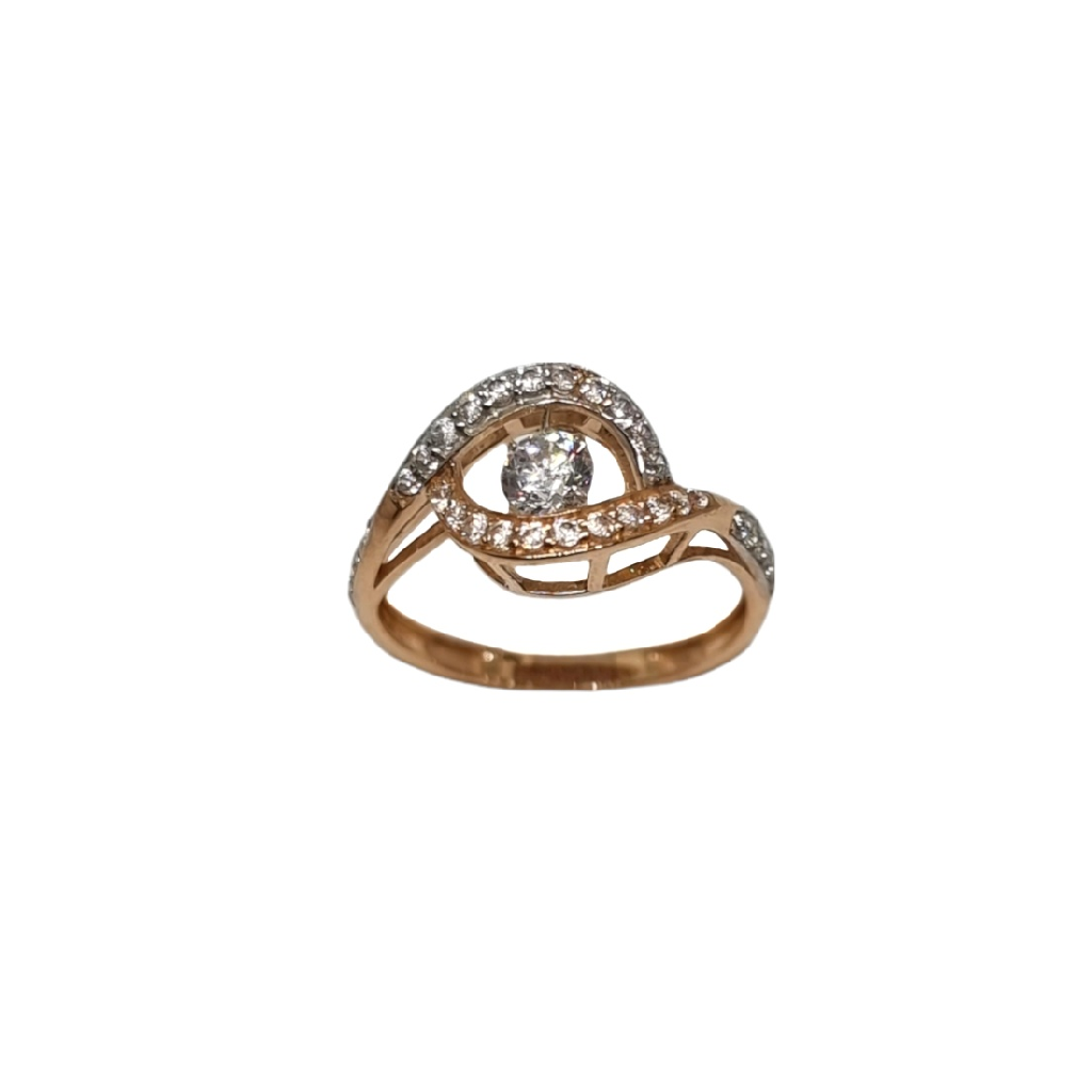 18K Rose Moveble Diamond Ring MGA - LRG1304