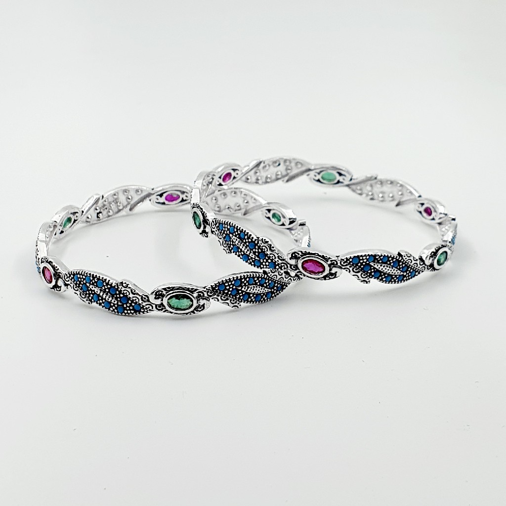 92.5 ANTIQUE SILVER BANGLE SL B027