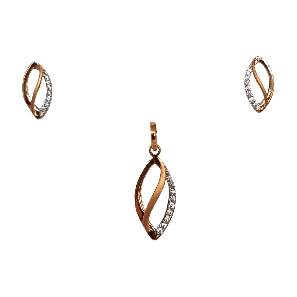 18K Rose Gold Fancy Pendant Set MGA - PTG0156