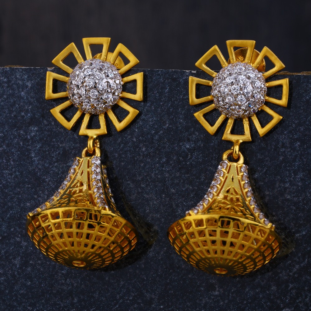 916 Gold CZ Ladies Exclusive Jhummar Earring  LJE285