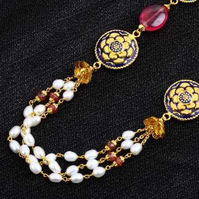 22KT Gold Antique Fancy Ladies Chainmala AC229